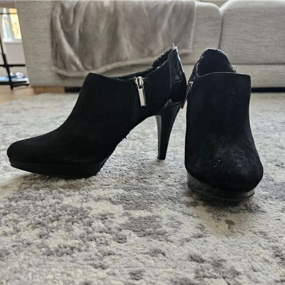 🎁Patent and suede leather bootie - Picture 4 of 5